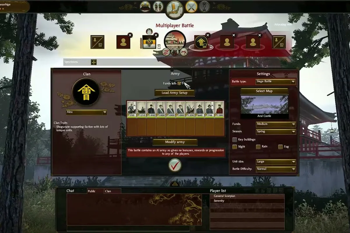 Total War: SHOGUN 2 Multiplayer Achievements: Hosting & Trophies